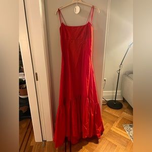 Staud Florence Dress - Red / Coral